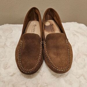 Andacco Brown Suede Loafers Size 7.5"